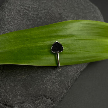 Black Heart Nose Clip-On